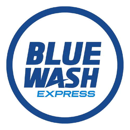 Bluewash – Logo der Autowaschanlage und Mobile App